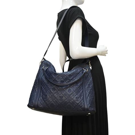 replica ixia aenthia bag mm|LOUIS VUITTON Antheia Ixia MM Leather Shoulder Bag Blue.